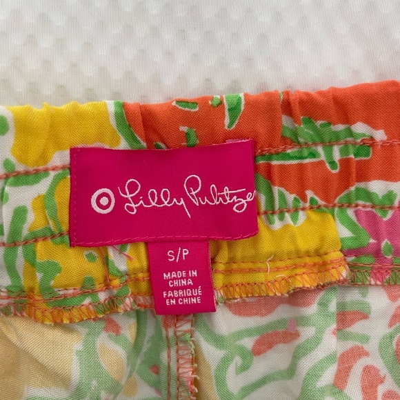 Lilly Pulitzer For Target High Waist Shorts in Yellow and Orange - Picture 5 of 9